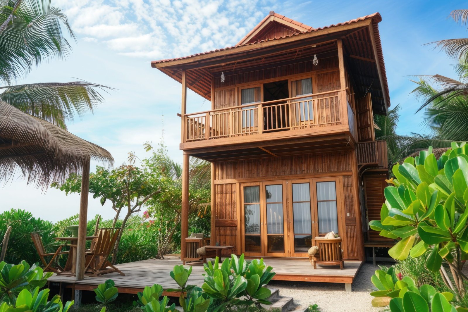 a beautiful wooden houser near the beach --ar 3:2 --v 6 Job ID: 3ee2ffa5-8ab6-4aef-8e59-f64fa38e3b93