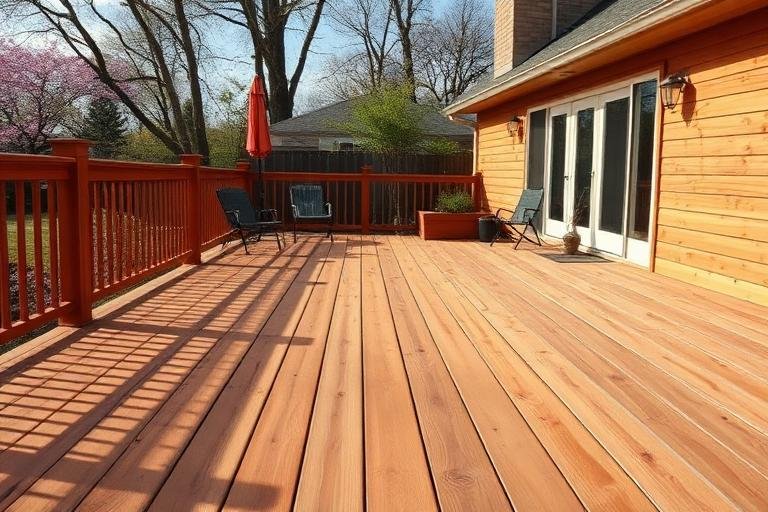 Wood deck